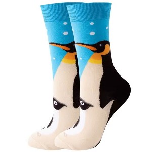 Penguin Socks from the Sock Panda (Women's Sizes, Adult Medium) - 1 of 4