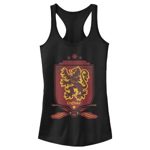 Juniors Womens Harry Potter Gryffindor House Shield Racerback Tank Top - 1 of 4