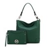 MKF Collection Viviana Vegan Leather Hobo Bag with Matching Wristlet by Mia K - 2 of 4