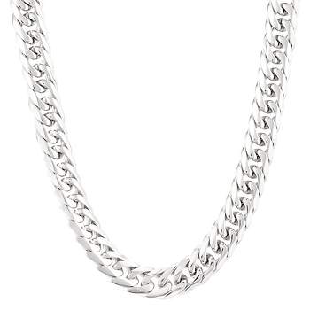 Men's Gold Plated Stainless Steel Spiga Chain Necklace (6mm) - Gold (24 ...