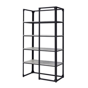 72.25" Havano 4 Shelf Open Industrial Bookcase: Steel Frame, MDF - HOMES: Inside + Out - 1 of 4