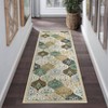 Washable Non Slip Floral Print Vintage Area Rugs for Living Room Bedroom, Soft Low Pile Dining Room Carpet for Home Office - 3 of 4