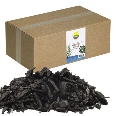 Soil Sunrise Horticultural Charcoal for Indoor Plants, Hardwood Soil Additive for Orchids, Terrariums, and Gardening