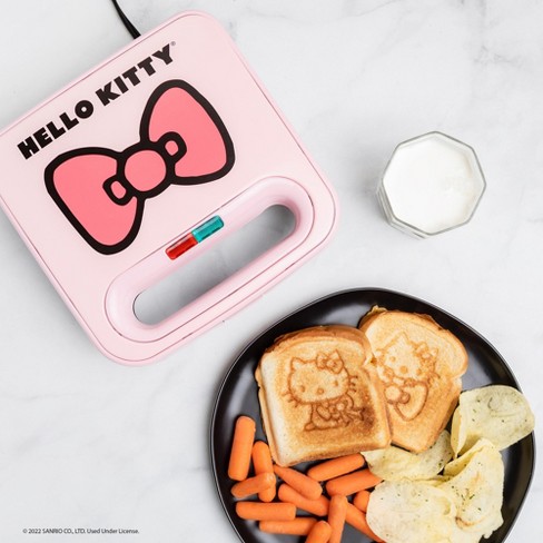 Uncanny Brands Pink Hello Kitty Mini American Waffle Maker