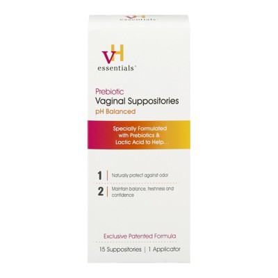 vH Essentials Vaginal Suppositories - 15 pieces