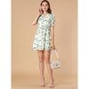 INSPIRE CHIC Women's V Neck Short Sleeve Ruffle Dresses - 3 of 4