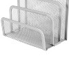 Mesh Letter Sorter - Brightroom™: Steel Desk Organizer, Silver Mail & Letter Holder, Office File Organizer, 5.5"x3"x5.06" - image 4 of 4