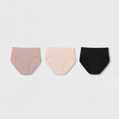 Brilliant Basics Women's Side Seamfree High-Cut Brief 3 Pack - Multi - Size  8-10