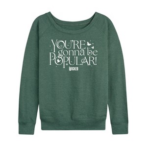 Women's - Wicked - You're Gonna Be Popular Lightweight French Terry Slouchy - 1 of 4