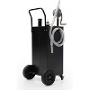Fuel Tank with Pump, Heavy Duty Gas Caddy Transfer Tank with Wheels & Hose - 3 of 4