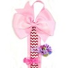 Wrapables Hair Clip and Hair Bow Holder, Pink Chevron - 2 of 4