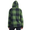 Galaxy J. Come Women's  Loose Fit  Heavyweight Polar Fleece Plaid Hoodie With Faux Shearling Lining - 4 of 4