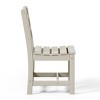 WestinTrends Ashore Outdoor HDPE Patio Classic Armless Dining Side Chair, Gray - 4 of 4