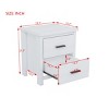 Nightstand with 2 Spacious Drawers, Vintage Style Wooden Bedside Table for Bedroom or Guest Room-The Pop Home - 4 of 4