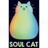 Men's Soul Rainbow Cat T-Shirt - 2 of 4