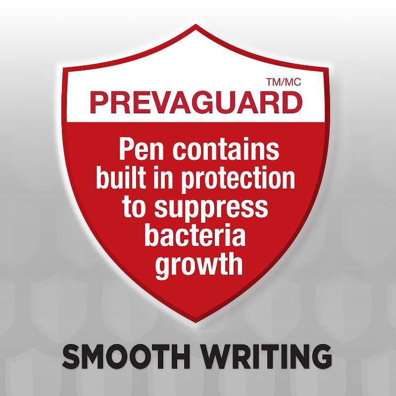 BIC PrevaGuard Clic Stic Retractable Ballpoint Pen Medium Point Black Ink 12/Pack (BICCSA11BK), 3 of 7