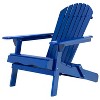 Okak Outdoor Adirondack Chair with Slat Back and Seat, Outdoor Accent Chair with Wide Armrests, Porch Chairs for Garden, Backyard, Patio - 4 of 4