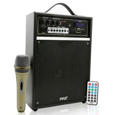 Pyle 300W Bluetooth Portable PA Speaker System with Rechargeable Battery & Microphone (PWMAB250BK) - Black