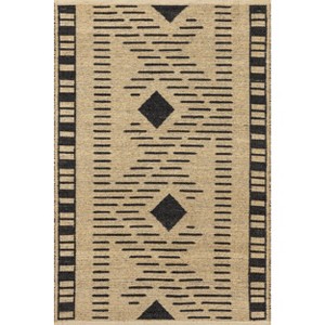 Nuloom Ranae Zigzag Bordered Jute Indoor Area Rug - 1 of 4