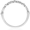 Pompeii3 1/8 cttw Diamond Wedding Ring Womens Stackable Anniversary Band 14k White Gold - 2 of 4