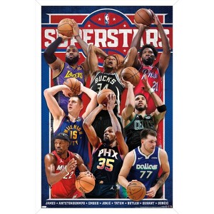 Trends International NBA League - Superstars 23 Framed Wall Poster Prints - 1 of 4