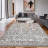 Vintage Area Rug Retro Floral Indoor Carpet Oriental Medallion Floor Rug Aesthetic Carpet Traditional Rug for Living Room Bedroom Kitchen - 2 of 4