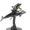 SPI Home Playful Dolphin Pair Brass Sculpture – Coastal Decor Featuring Leaping Marine Duo - 3 of 3
