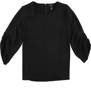 Alfani Womens Smocked Tunic Blouse - 1 of 1
