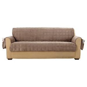 Furniture Friend Velvet Non-Skid Sofa Furniture Protector Sable - Sure Fit