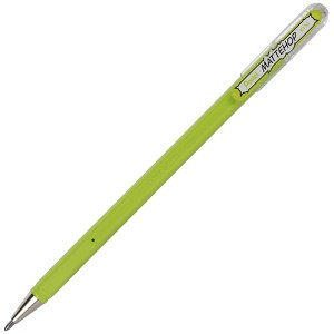 Pentel Arts Hybrid MATTEHOP Gel Roller, 1.0mm, Matte Yellow Green Ink, Pack of 12 - 1 of 3