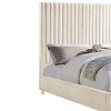 Acme Furniture 86" Queen Bed Edzia Bed Beige Velvet: Luxurious Upholstered Panel, Wood Frame, Acrylic Textile - 2 of 4