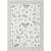 Acekool Floral Insect Area Rug - Washable 5x7 Non-Slip Carpet for Bedroom & Living Room - 2 of 4