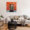 Stupell Industries Dog in Football Helmet Sports Plays, 36" x 36" - 2 of 4