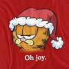 Boys' Garfield Christmas Santa Hat Bah Humbug T-Shirt - 2 of 4