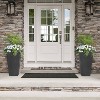 Tierra Verde 2pc Sonata Tall Square Indoor Outdoor Self-Watering Planter Pots Black 15"x28" - 2 of 4