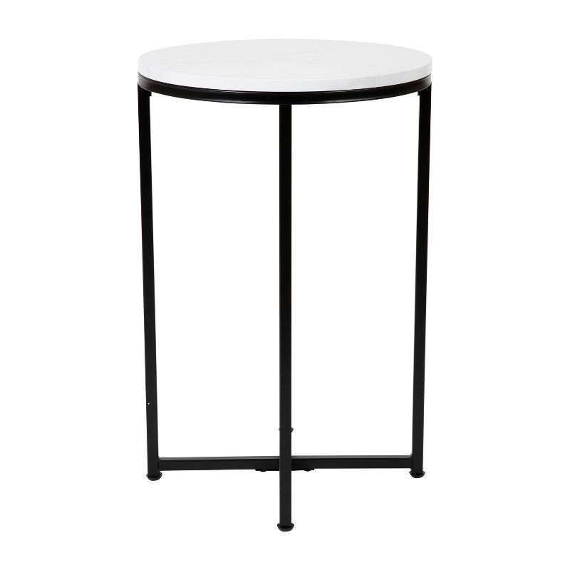 Merrick Lane End Table with Round Cross Brace Frame, 5 of 21