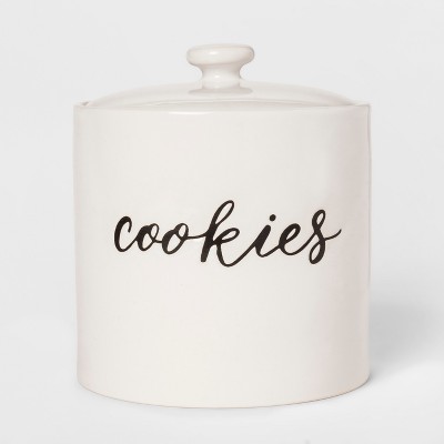 Stoneware Cookie Jar White - Threshold 