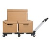 NAYSAYE Folding Hand Truck 330lbs Capacity Portable Dolly Cart with 6 Wheels and Elastic Rope for Easy Moving, Black, 10"*2"*8" - 2 of 4