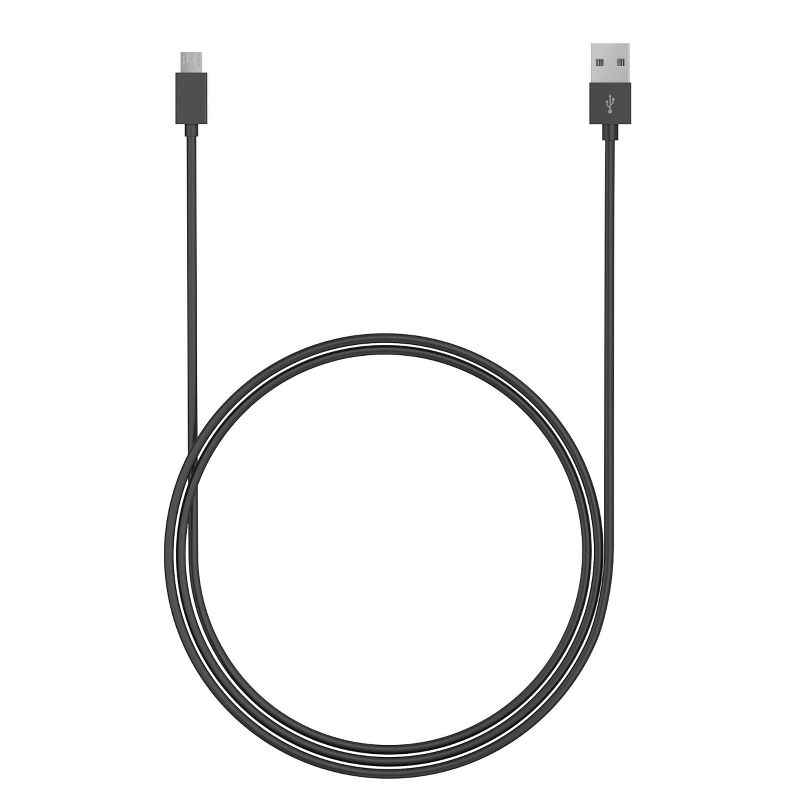 Just Wireless 4&#39; TPU Micro USB to USB-A Cable - Black, 4 of 9