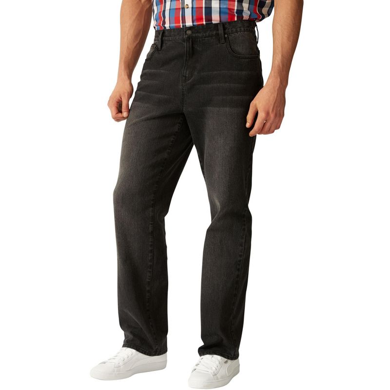 Liberty Blues Men's Big & Tall  Loose Fit 5-Pocket Stretch Jeans, 1 of 2