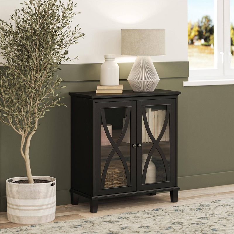 Catrin Accent Cabinet with Glass Doors - Room & Joy, 3 of 9