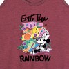 Women's - Disney - Eat the Rainbow Minnie Graphic Racerback Tank - 2 of 4