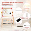 Costway 3-in-1 Wooden Art Easel for Kids Double Sided Easel with Drawing Paper Roll - image 4 of 4