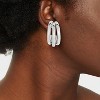 Multi Tube Hoop Earrings - A New Day™ Silver: Nickel-Free Metal, Post Closure, 1.5" Length, 2.3" Width - 2 of 3