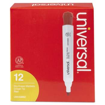TRU RED™ Pen Dry Erase Markers, Ultra Fine Tip, Assorted, 4/Pack  (TR61458/TR57422)