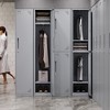 Mlezan 71" Metal Locker: Steel Storage for Bedroom, Gym, School, Office, or Garage.Ideal for Employee or Personal Use. - 4 of 4