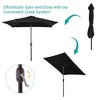 Sonkuki 6.5 FT Outdoor Patio Umbrella Market Table Umbrella With a Crank for Garden, Deck and Pool - 4 of 4