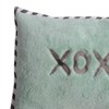 Bacati - Love Grey/Mint Throw Pillow - 3 of 4
