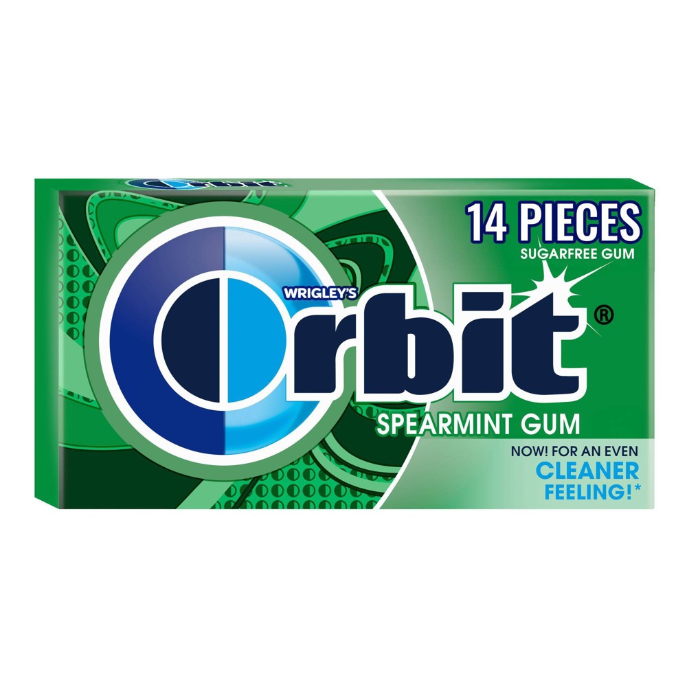 UPC 022000004840 product image for Orbit Spearmint Sugar-Free Chewing Gum Single Pack -14ct | upcitemdb.com