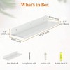 Floating Shelves Wall 8 Pack White Acrylic Shelf 15 Inch Room Decor Bookcase Vinyl Record Display Photo Picture in Bedroom - 3 of 4